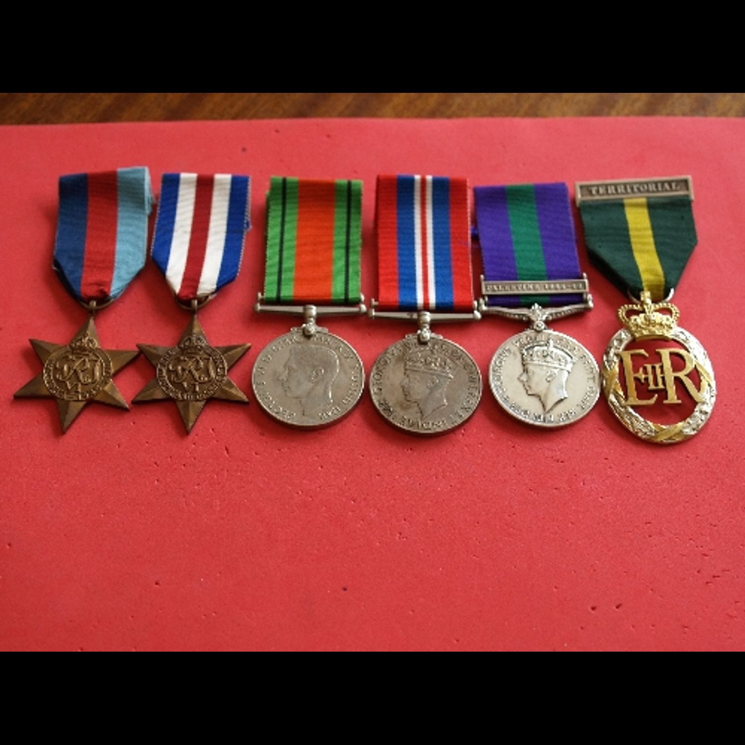 WW2 Group GSM Palestine & ED Lt Col Mackie-Watt RAMC.