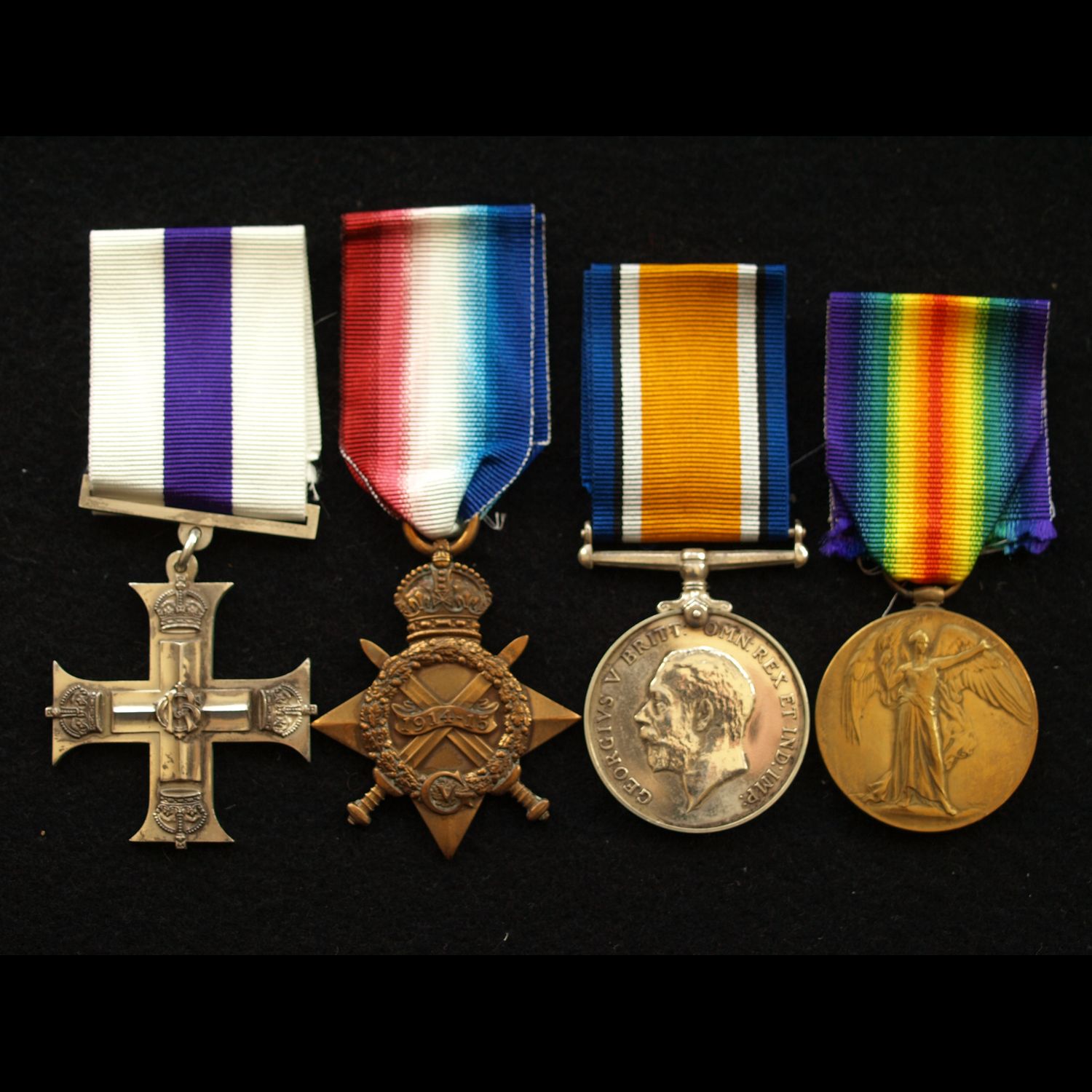 MC & 1914/15 Trio Lt Fairman 2nd Lincolnshire Regt & WIA late Northumberland Fusiliers