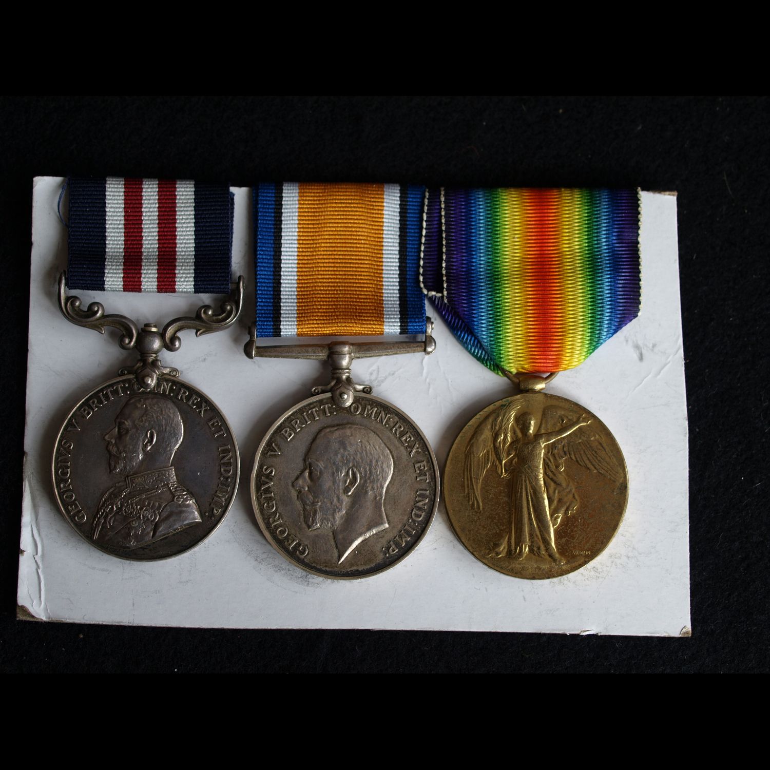 MM & Pair Pte Watts 2/7th Royal Warwickshire Regt Special Award 18th Dec 1919