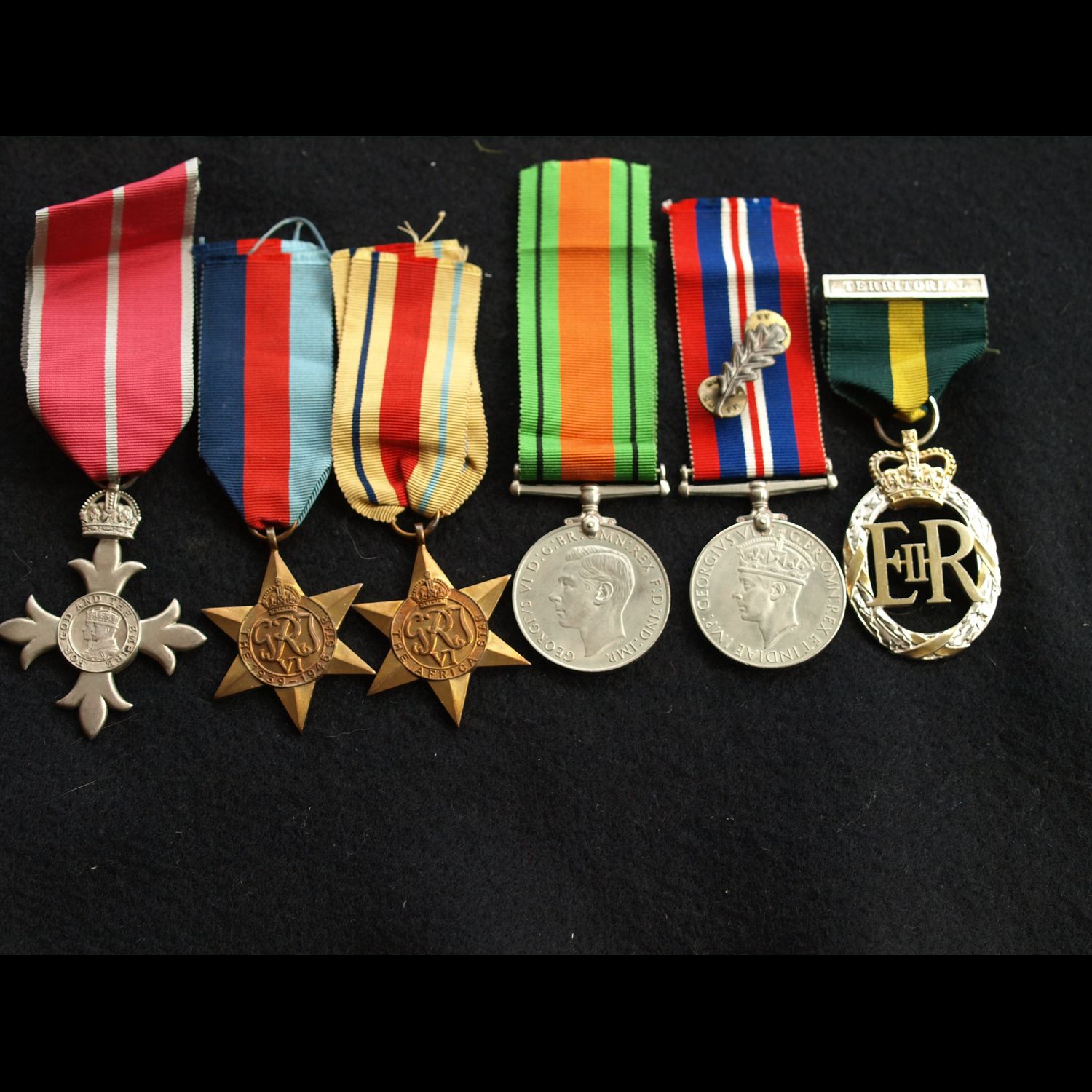 MBE (military) WW2 Group (mid Malta 1944) & TD 1952 Lt Col Campbell Royal Artillery