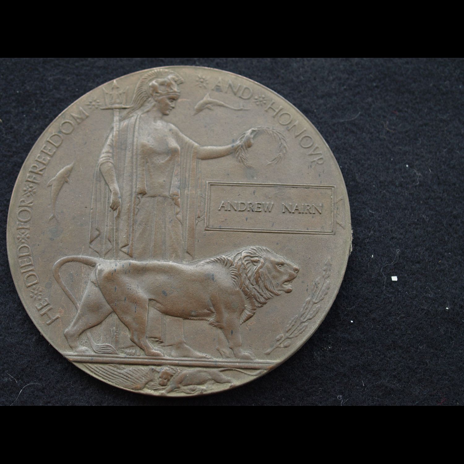 WW1 Memorial Plaque Andrew Nairn