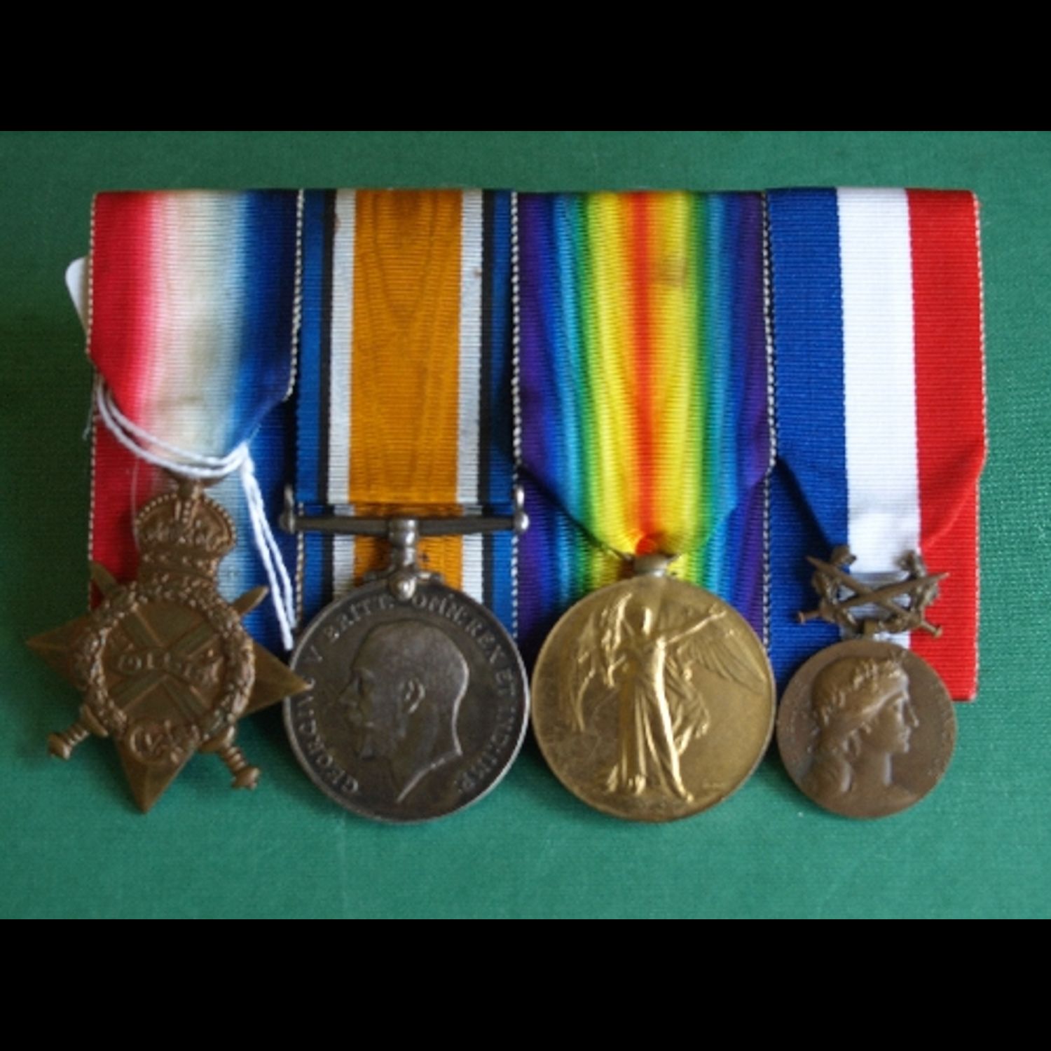 1914/15 Trio & French Medaillie dHonneur avec Glaives Sapper Dale Royal Engineers