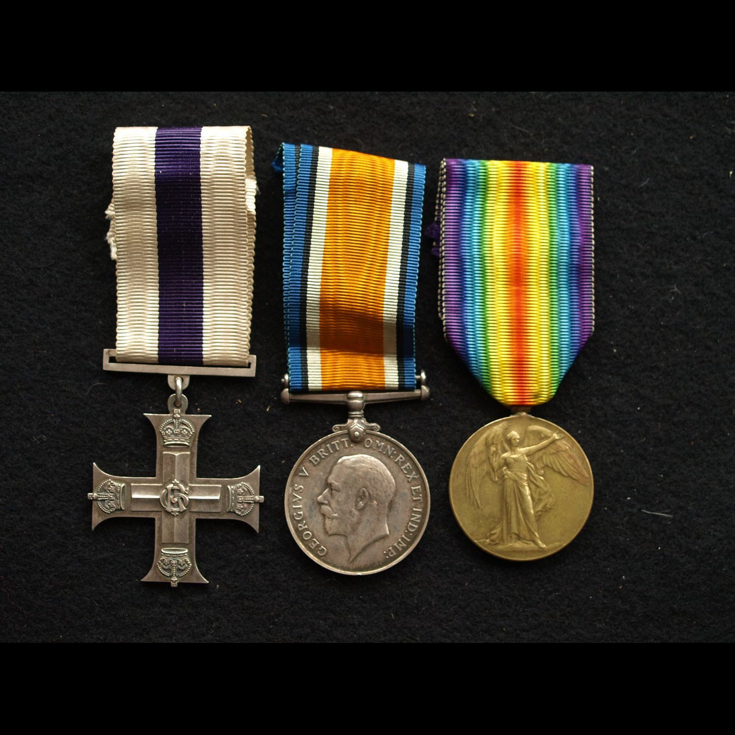 WW1 MC & Pair Lt Rawlins 2nd South Wales Borderers Oultersteene Oct 1918