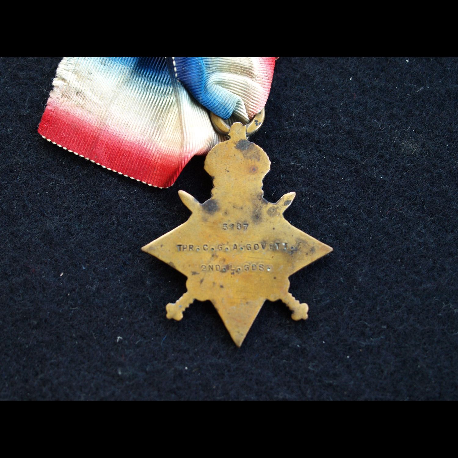 1914/15 Star Cpl Govett 2nd Life Guards & Guards Machine Gun Regt