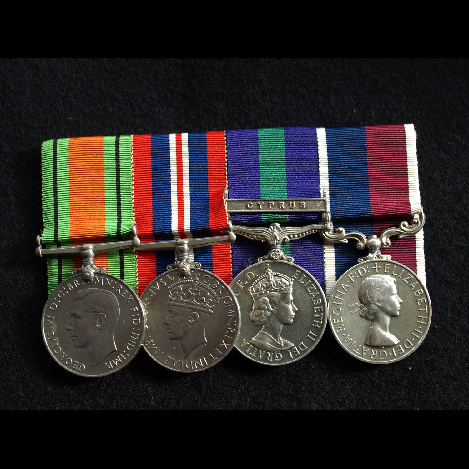 WW2 Pair, GSM Cyprus & LS&GC Chief Technician Ashdown RAF