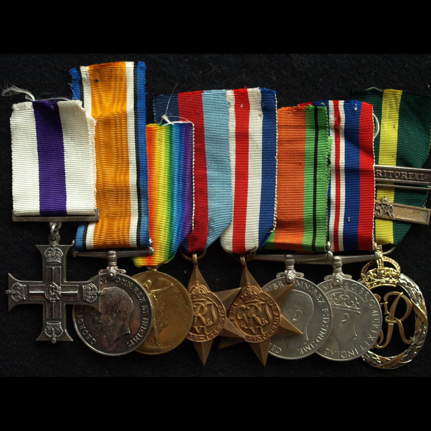 WW1 MC Group & WW2 Group Major Shand 4/5 Black Watch WIA March 1918