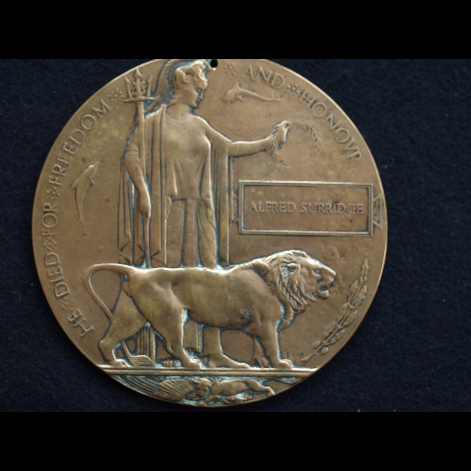 Memorial Plaque Alfred Surridge