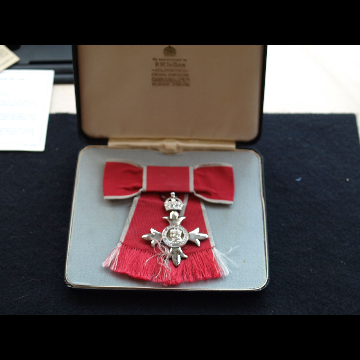 MBE (civil) & box Ladies bow 2nd Type Miss Coker Passport Visa Department