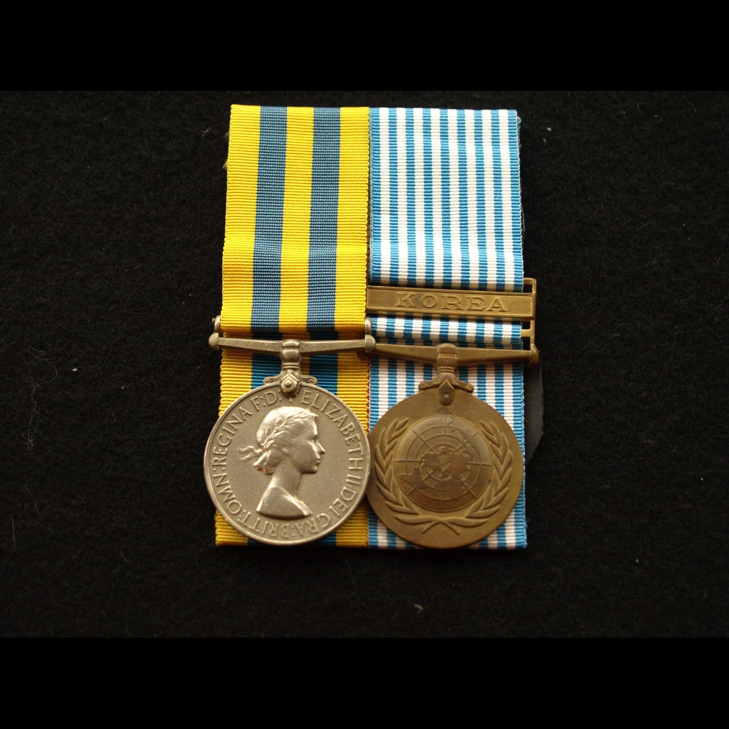 Queens Korea & UN Medal Pte Metcalfe WIA 20th May 1953 Duke of Wellington Regt