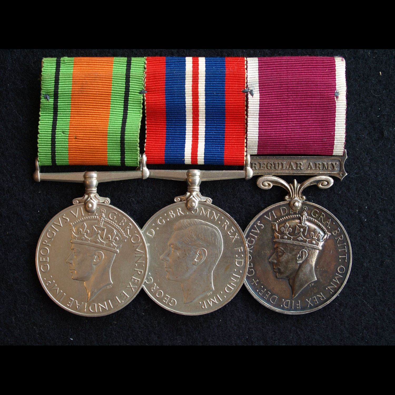 WW2 Pair & LS&GC Rifleman Craigs Kings Royal Rifle Corp