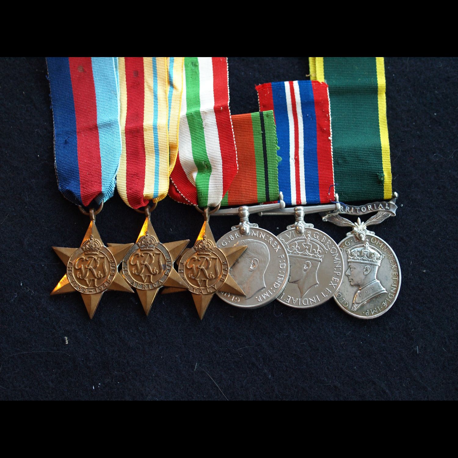 WW2 Group & TEM Captain Hunter Hampshire Regiment late RA