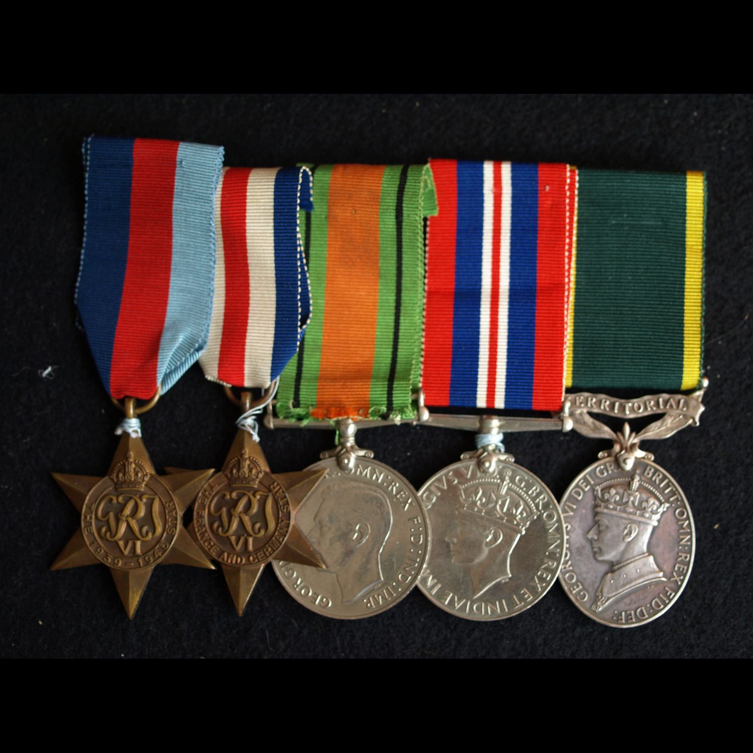 WW2 Group & TEM Pte Barrett WIA 15th Apr 1945 5/7th Gordon Highlanders late RA