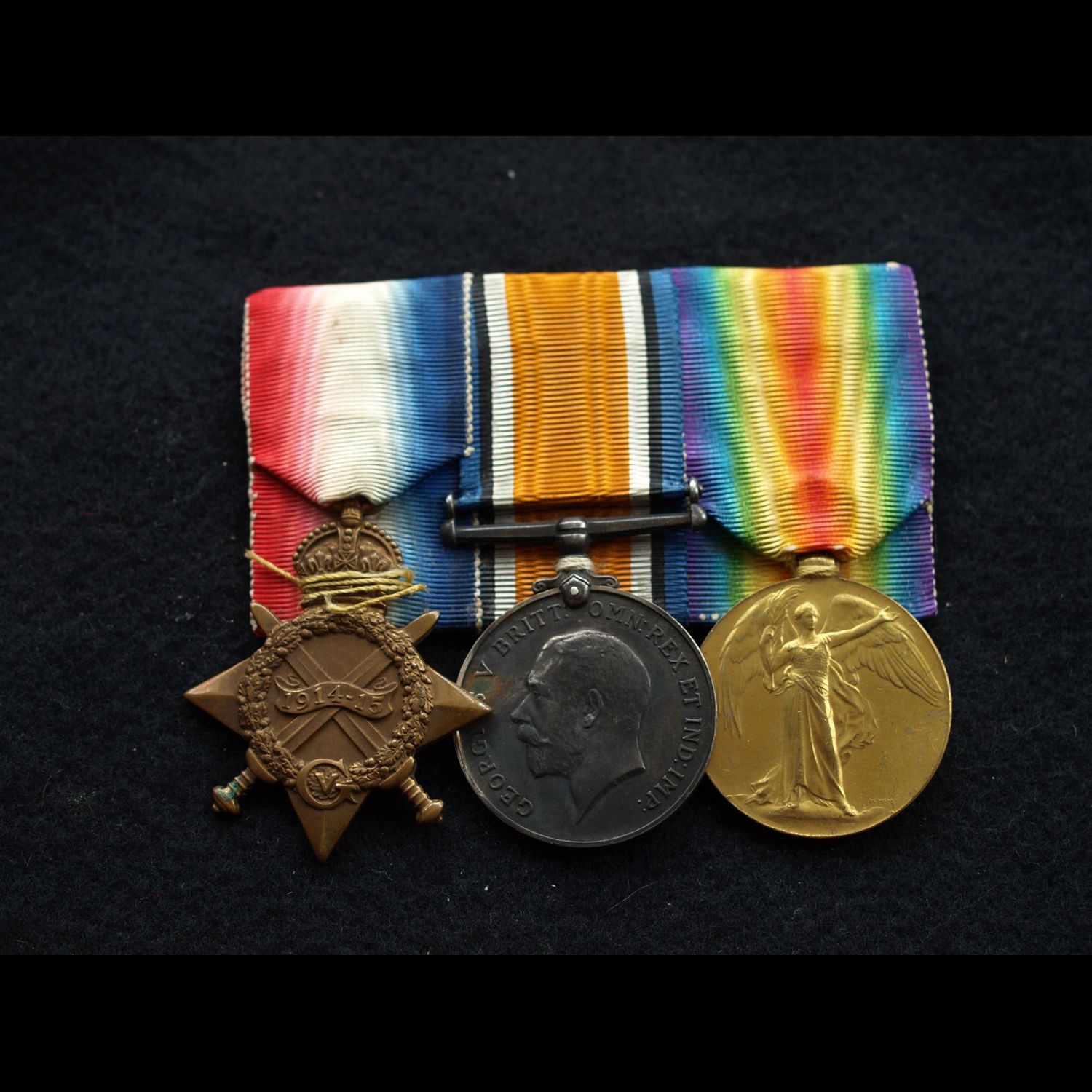 Emotive Battle Festubert 1914/15 Trio & Plaque Lt Jarvis 2nd Scots Guards KIA 16th May 1915
