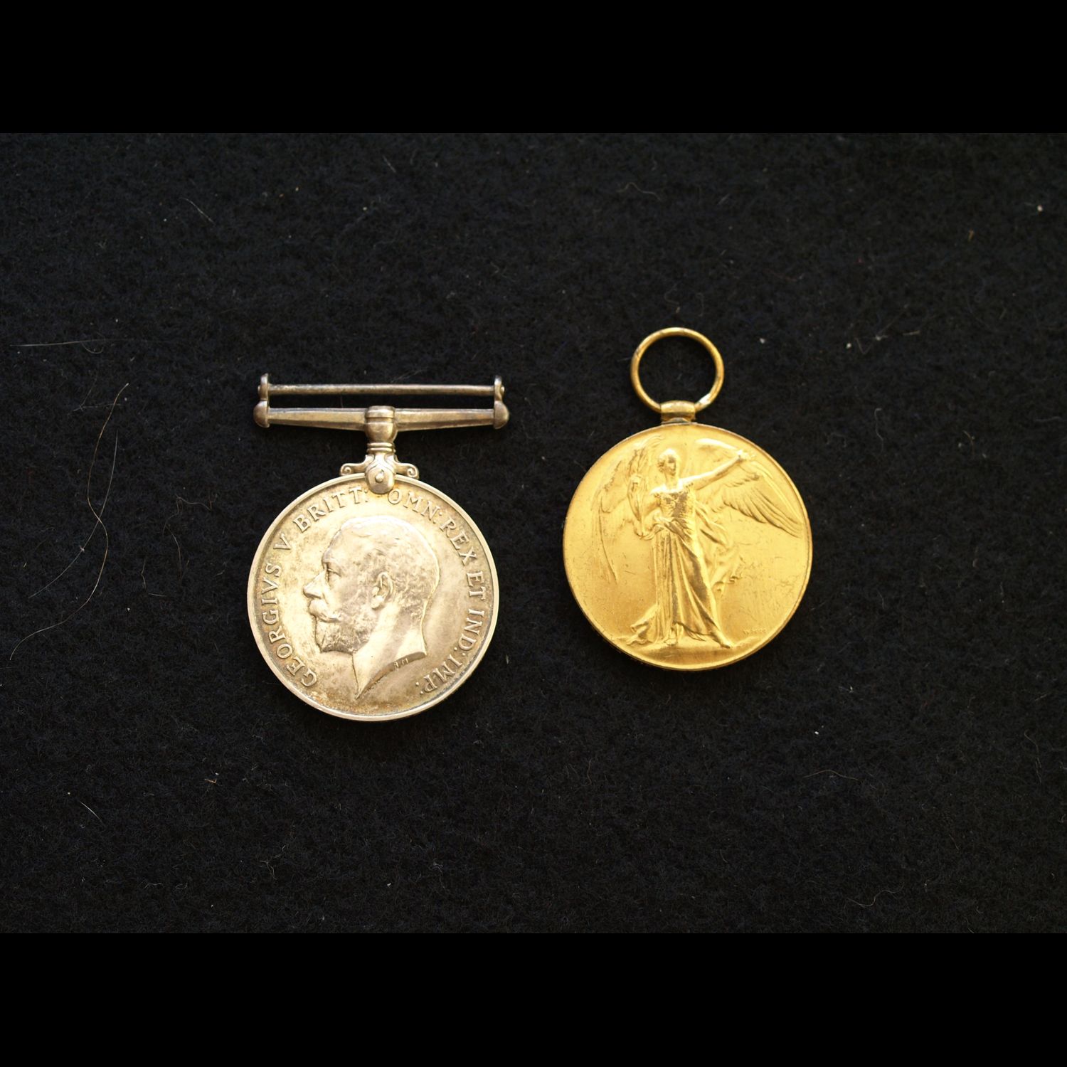 WW1 Pair Pte Hawkins KIA 20th Sep 1917 10th Worcestershire Regt