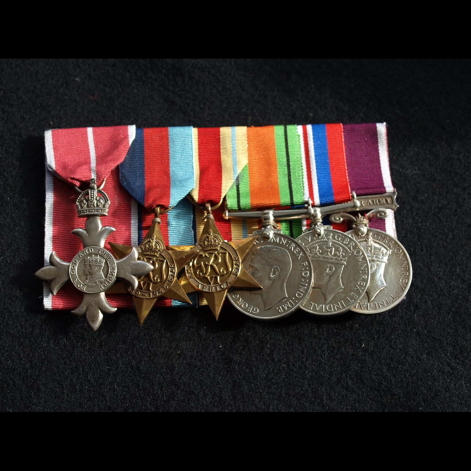 MBE (mil), 1939/45, Africa Stars, DM,WM & Army LS&GC Major Wedgbury RASC