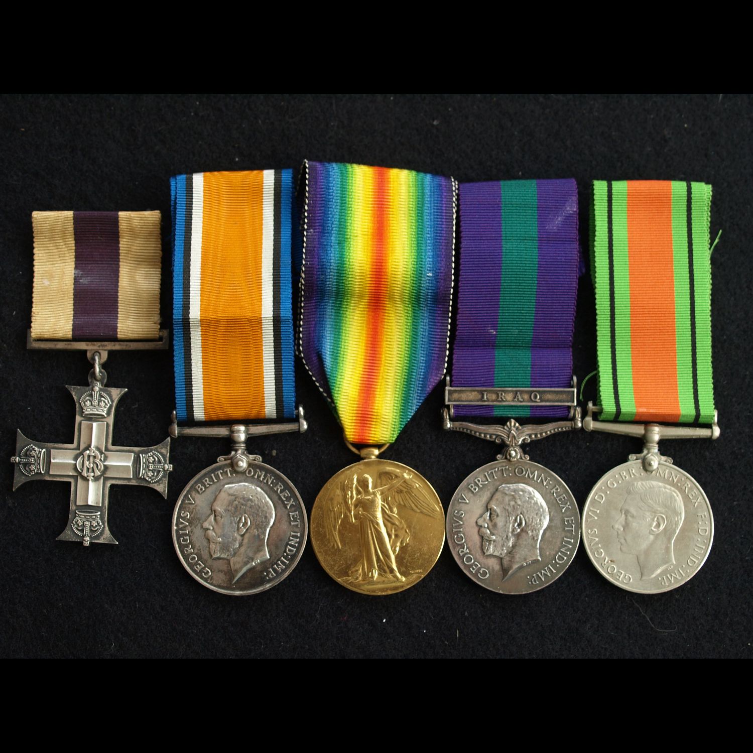 MC & Pair, GSM Iraq & WW2 DM Lt Charles Royal Fusiliers