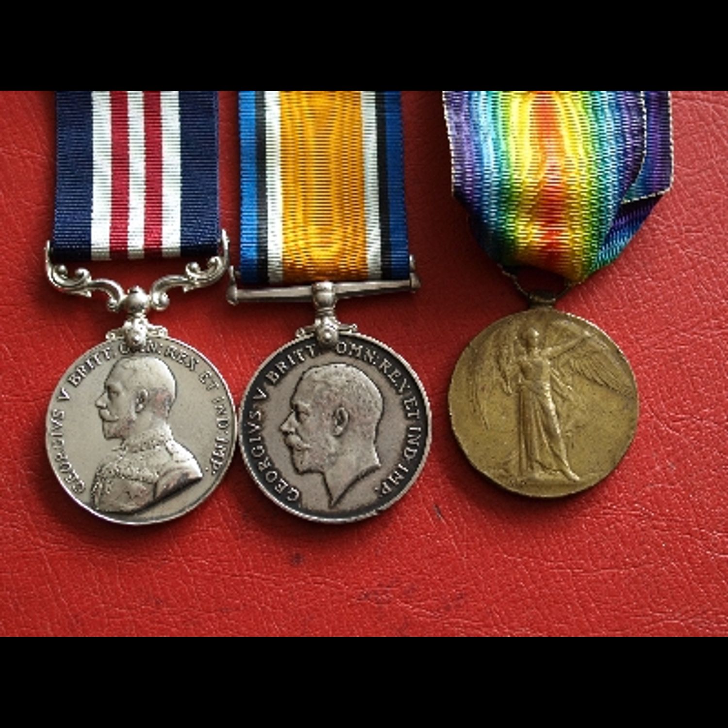 Military Medal & pair Pte Kitching 1/9th Durham Light Infantry
