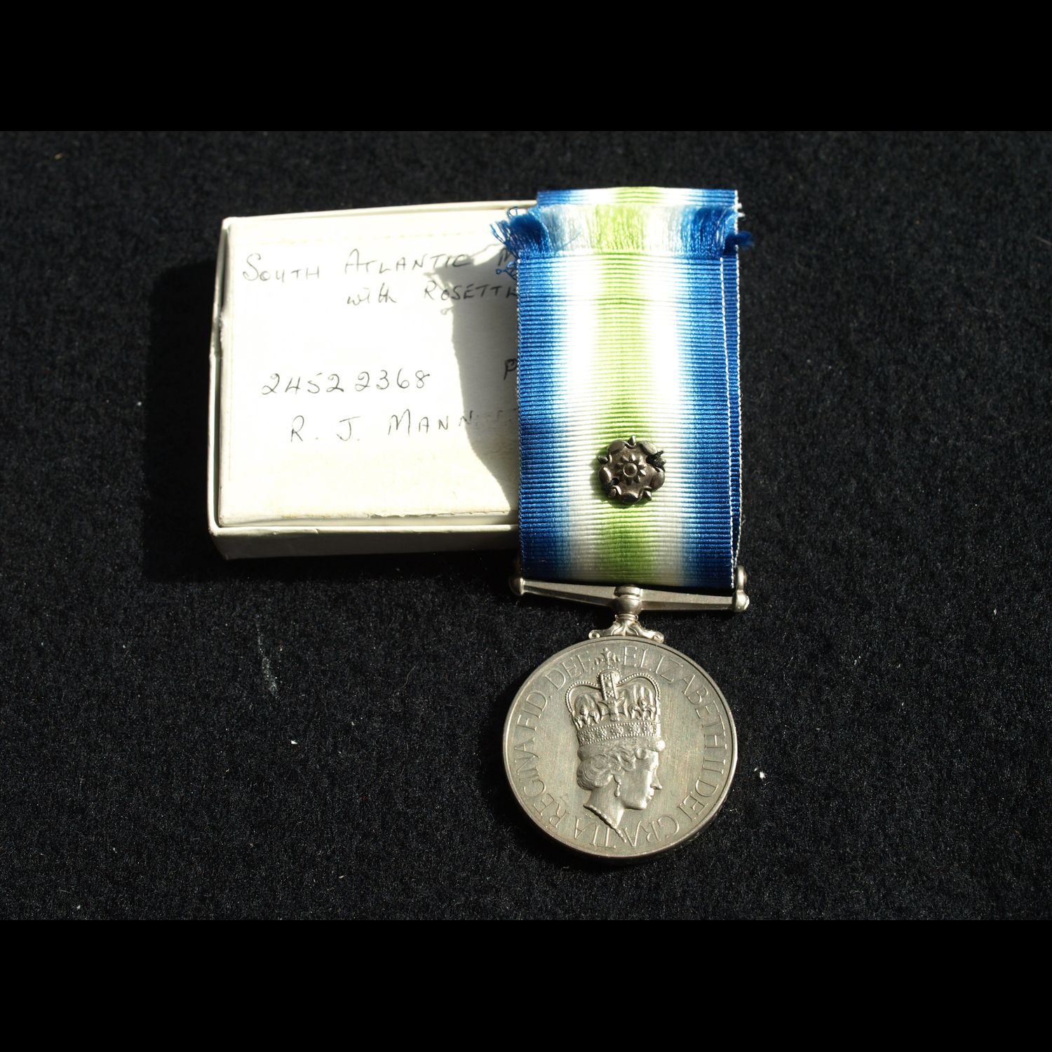 SAM & box Pte Mann Royal Pioneer Corps Replacement Medal Rare Unit